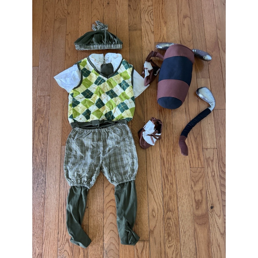 Rasta Imposta Future Golfer Toddler Costume 18-24M Green Argyle Plaid 9758